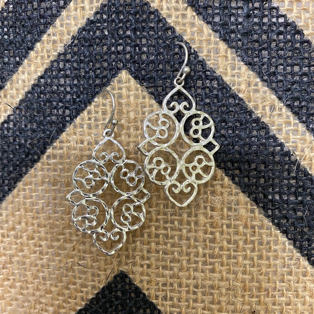 Francesca’s Silver Dangle Earrings